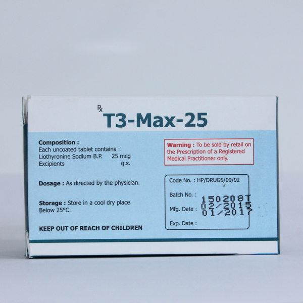 T3 (aka Cytomel)  25mg  (100 tabs)