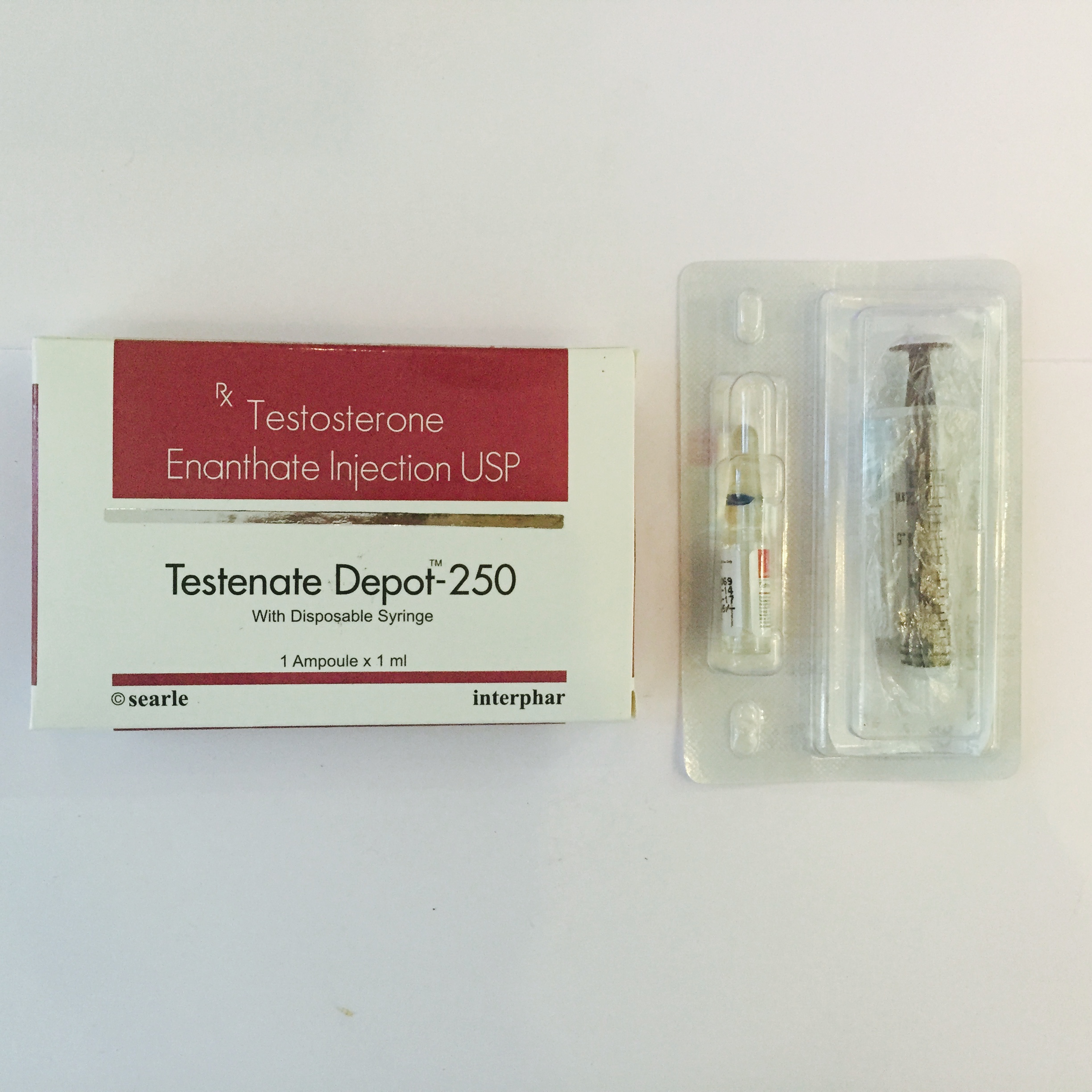 Application: injectable Manufacturer: Searle Interpharma Dosage: 250mg/ml P...